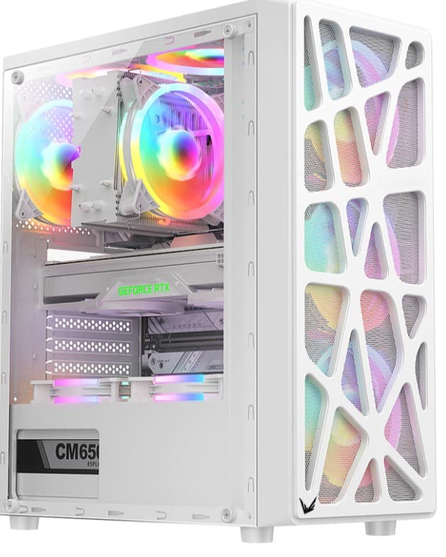 GABINETE GAMER FORMULA V LINE MANA WHITE AR - Imagen 1