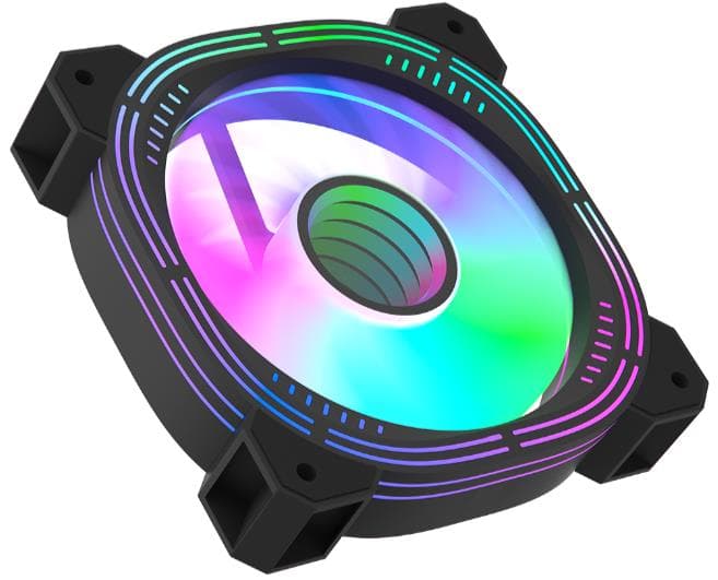 FAN FORMULA V LINE NULIGHT 12BK ARPW REVERSE (12CM ARGB) - Imagen 1