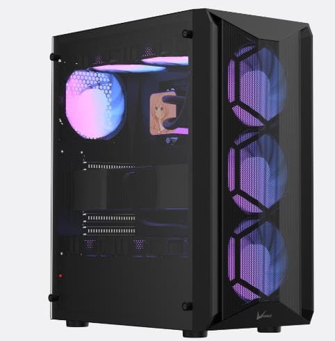 GABINETE GAMER FORMULA V LINE AIR POWER G1 PLUS BLACK - Imagen 1