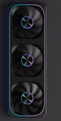 TRIPLE FAN FORMULA V LINE AIR FUSION 3 BLACK ARGB 360MM - Imagen 1