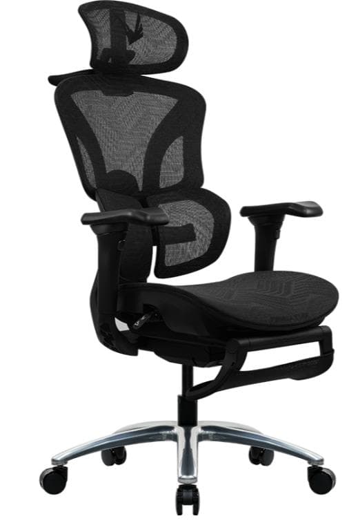 SILLA GAMER FORMULA V ERGOLUX 4 MESH BLACK - Imagen 1