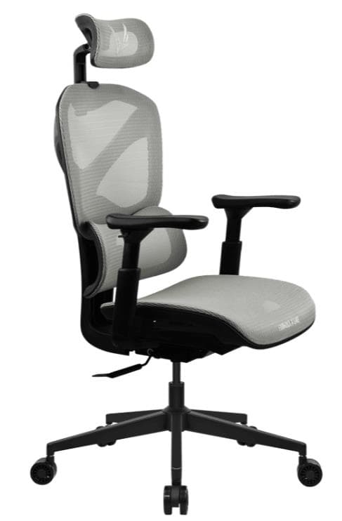 SILLA GAMER FORMULA V ERGOLUX 5 MESH LIGHT GREY - Imagen 1