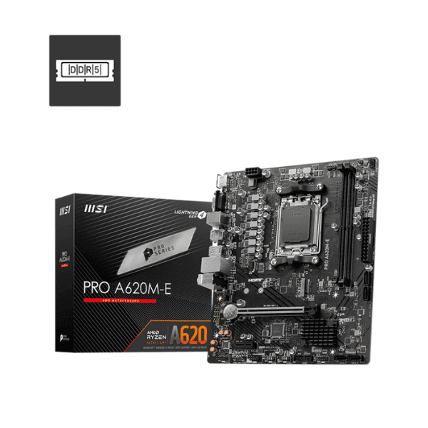 Mother MSI PRO A620M-E DDR5 AM5 (Series 7000/8000) - Imagen 1