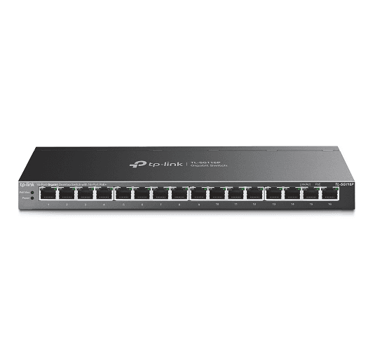 TL-SG116P Switch 16P Giga POE TpLink Smart Gigabit (0301) · TP-Link