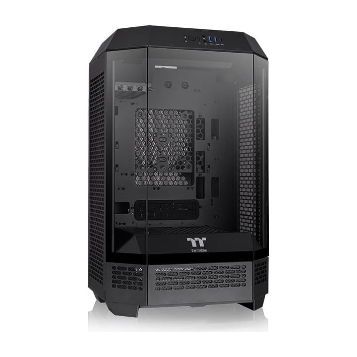 Gabinete TT The Tower 300 Mid-Tower TG x3 Fan x2 Black (1051) · Thermaltake