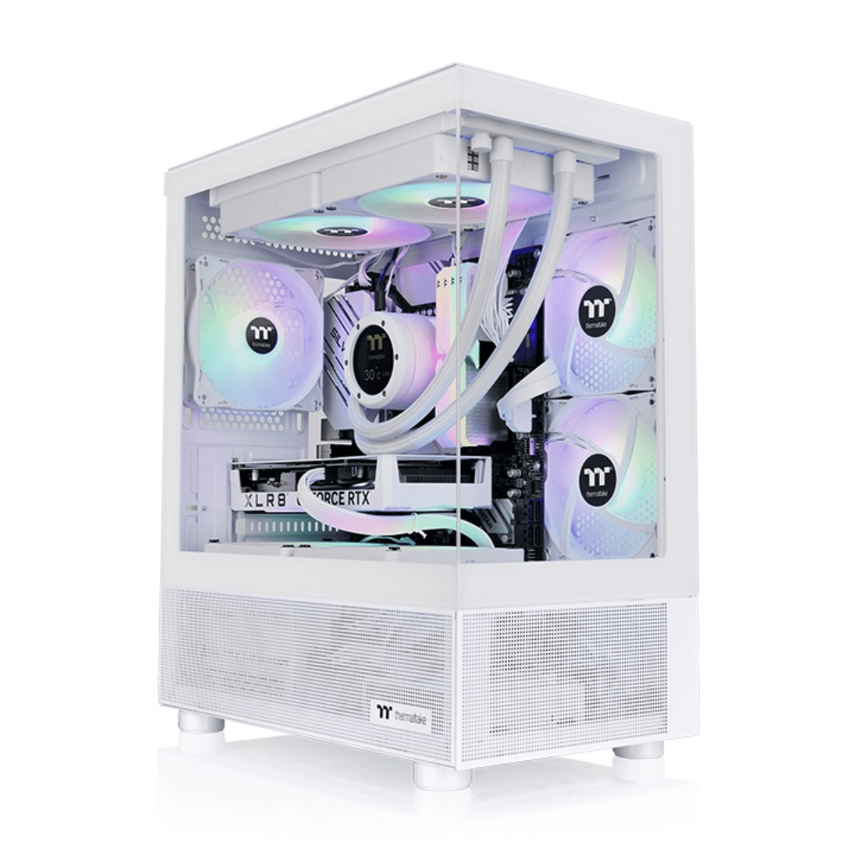 Gabinete TT View 170 Micro Chassis TG x2 Fan ARGB x3 Snow White (5349) · Thermaltake