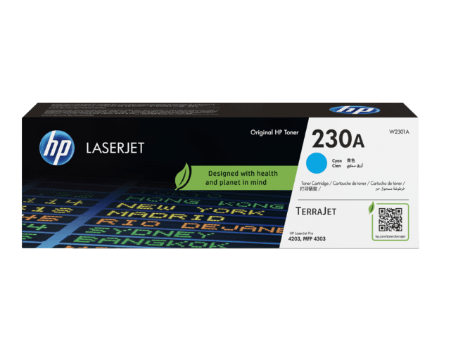W2301A HP 230A Cyan Original LaserJet Toner Cartridge (0341) · HP