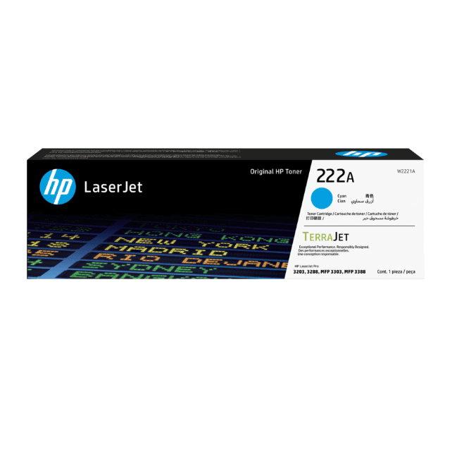 W2221A HP 222A Cyan LJ Toner Cartridge (6363) · HP