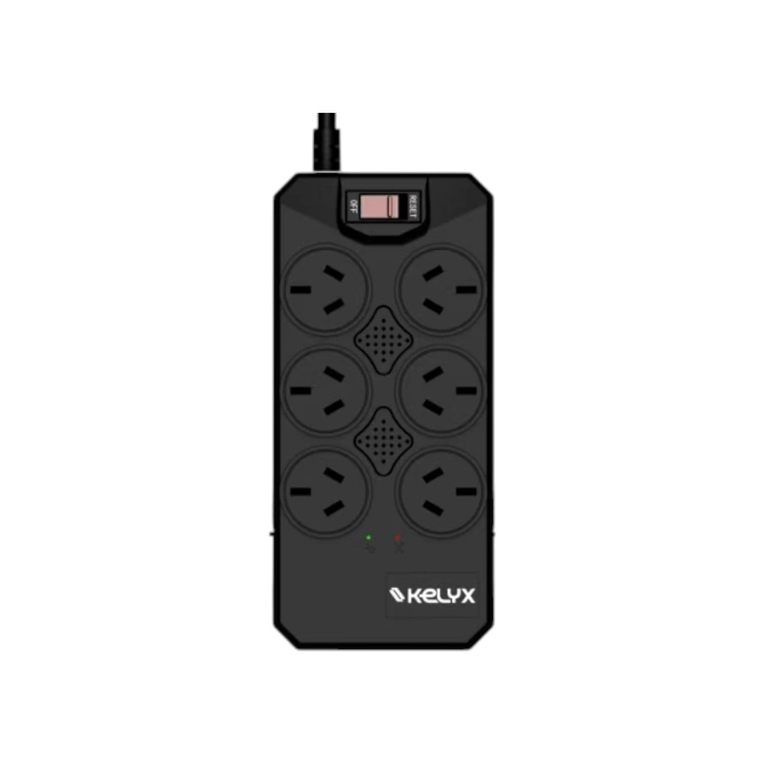 Estabilizador Kelyx 6 tomas Max. 600W 150-270V Surge Protection 1mt (7473) · Kelyx