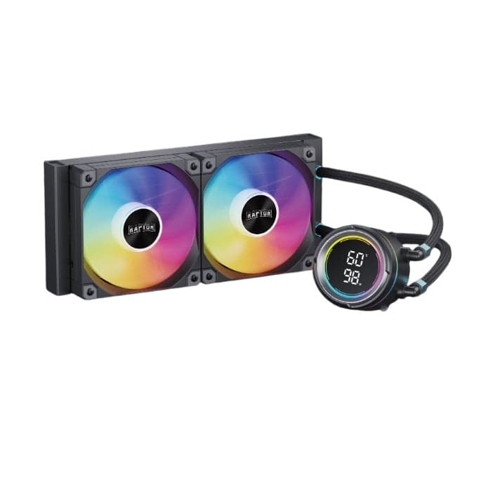Water Cooling Raptor Aqua Pro 240 Display 2x CPU Cooler 240mm Negro (7695) · RAPTOR