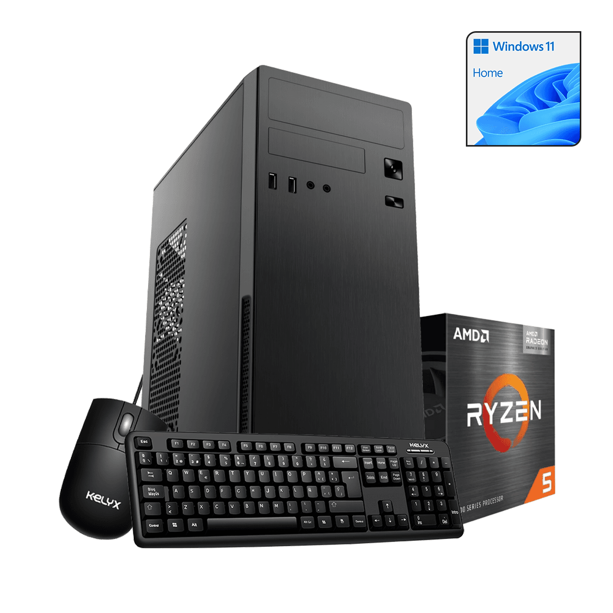 Pc Kelyx AMD Ryzen 5-5600GT 8Gb M.2 512G Win 11 Home (5574) · Kelyx