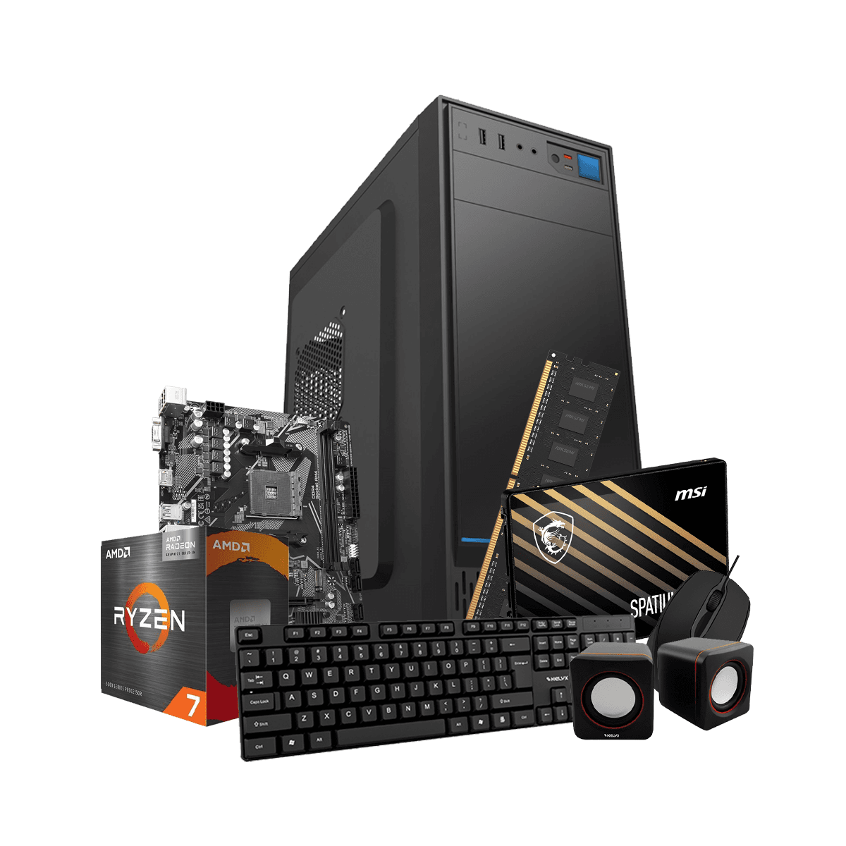 Pc Kelyx AMD Ryzen 7-5700G 16G SSD 480Gb (MSI) · Sistemas