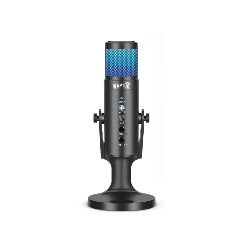 Microfono Raptor Vox PRO RGB USB p/Streaming (2890) · RAPTOR