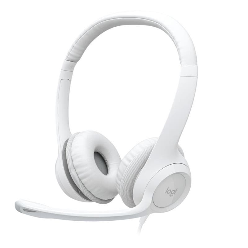 Headset Logitech H390 USB Off White · Logitech