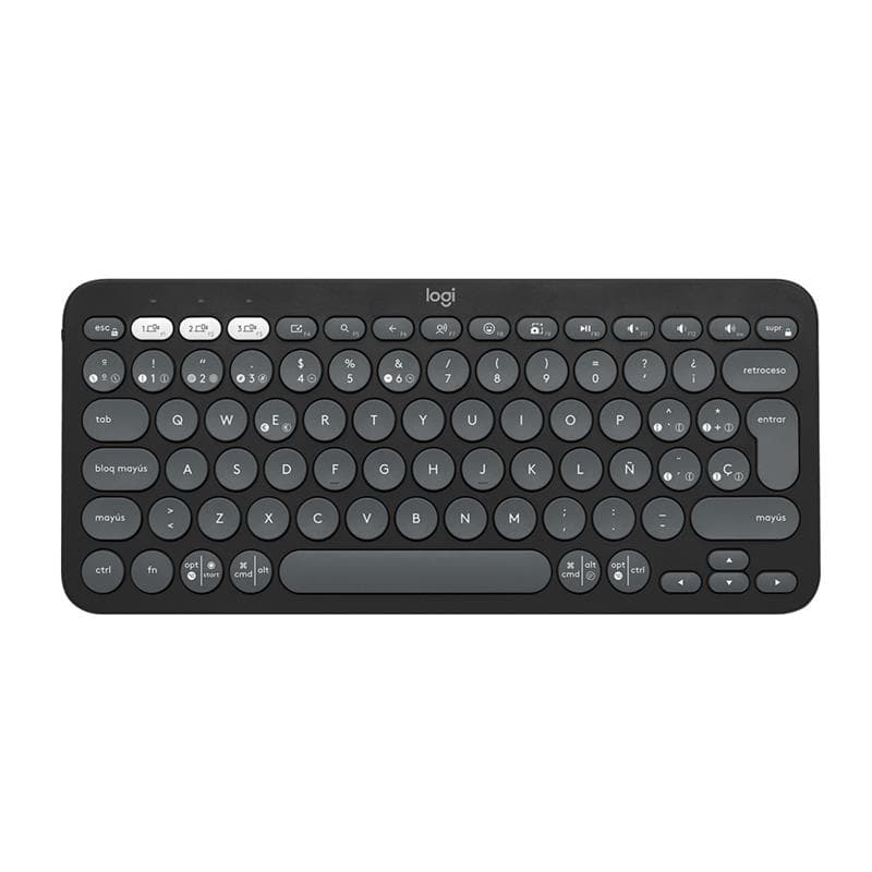 TECLADO INAL LOGITECH Pebble Keys 2 K380s-TONAL GRAPHITE · Logitech