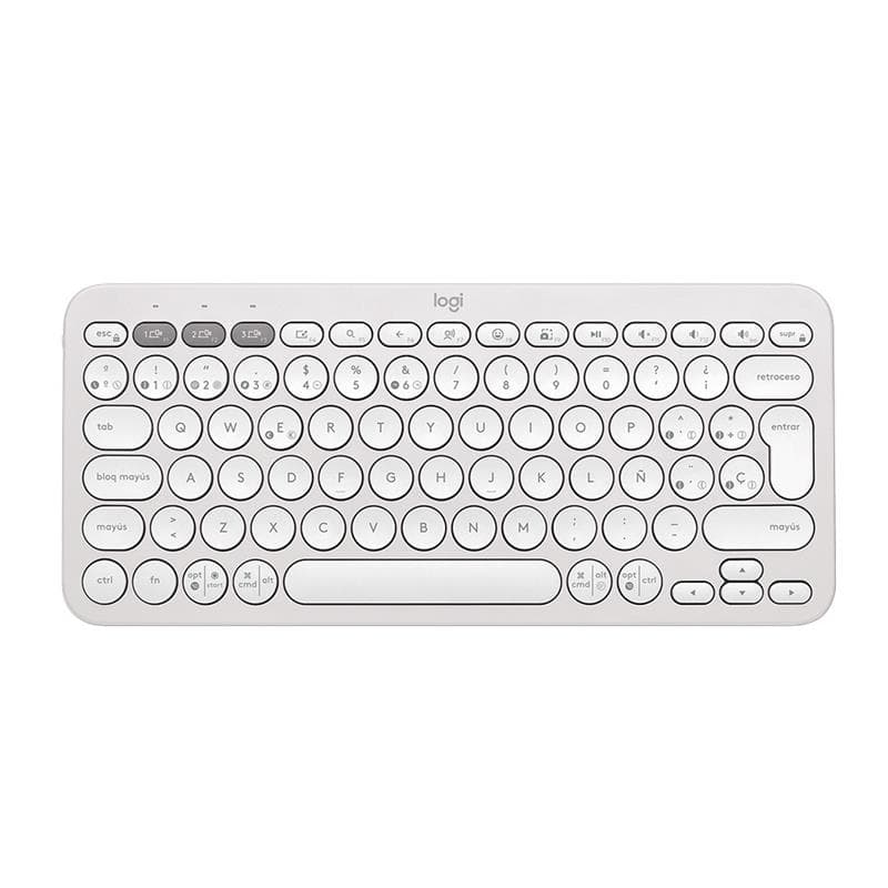 Teclado Logitech Pebble Keys 2 K380s Off White · Logitech
