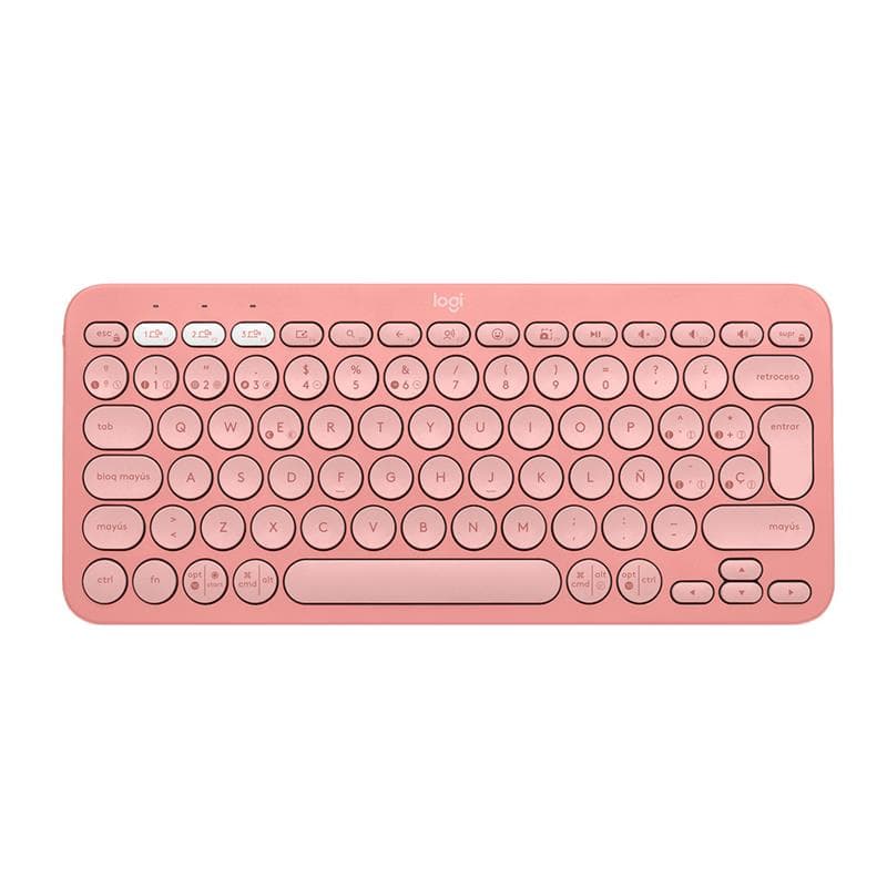 Teclado Logitech Pebble Keys 2 K380s Rose · Logitech