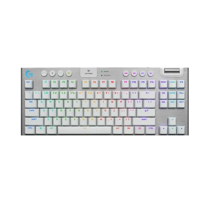 TECLADO MECÁNICO INALAMBRICO G915 X LIGHTSPEED TKL BLANCO LOGITECH INGLES · Logitech
