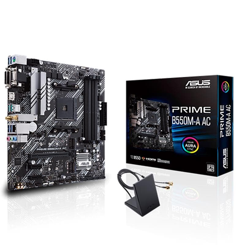 Motherboard ASUS B550M-A AC AMD Socket AM4 DDR4 · Asus