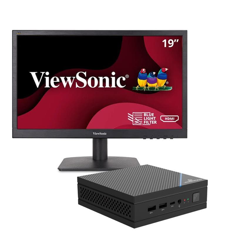 Combo MiniPC Underwood VOT 5095 + Monitor 19" ViewSonic VA1903H · UNDERWOOD