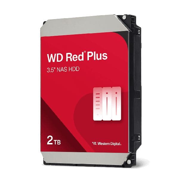 HD HDD 2TB WD RED PLUS SATA III 3.5" NAS - Imagen 1