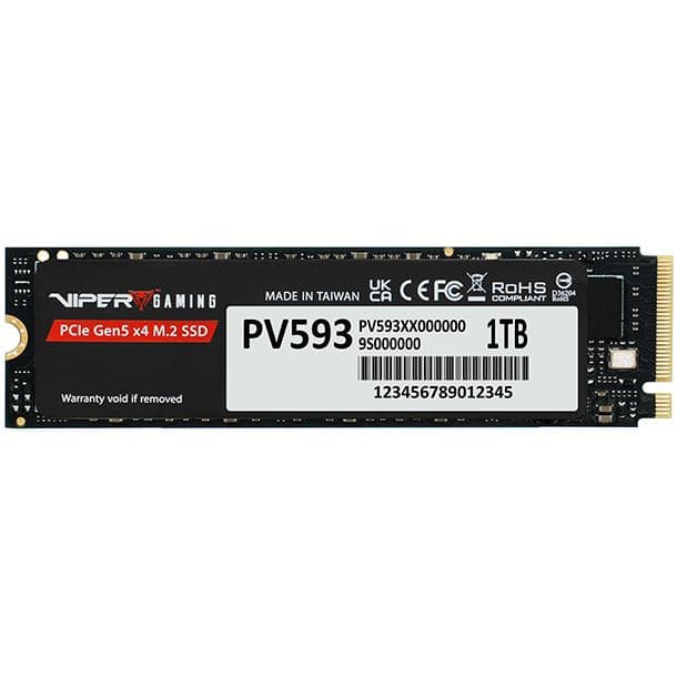 HD SSD 1TB PATRIOT VIPER PV593 M.2 NVME GEN5 14000MB/S 2280 - Imagen 1