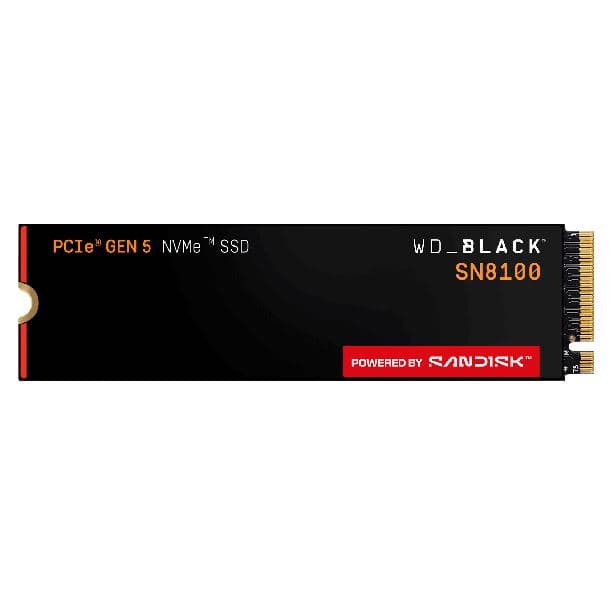 HD SSD 2TB WD BLACK SN8100 M.2 NVME GEN5 14900MB/S 2280 - Imagen 1