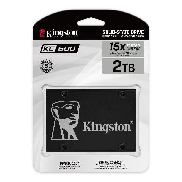 HD SSD 2TB KINGSTON KC600 SATA III 2.5" SKC600/2048G - Imagen 1
