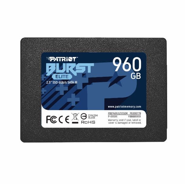 HD SSD 960GB PATRIOT BURST ELITE SATA III 2.5" - Imagen 1