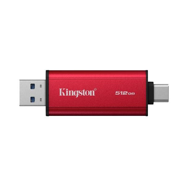 HD SSD EXTERNO 512GB KINGSTON DUAL PORTABLE USB-A/USB-C 3.2 GEN2 FORMATO PENDRIVE - Imagen 1