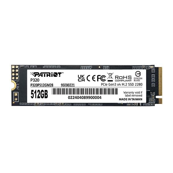 DISCO SSD PATRIOT P320 SOLID 512GB M.2 PE000997 - Imagen 1