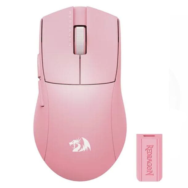 MOUSE WIRELESS REDRAGON M916 K1NG PRO 4K PINK - Imagen 1