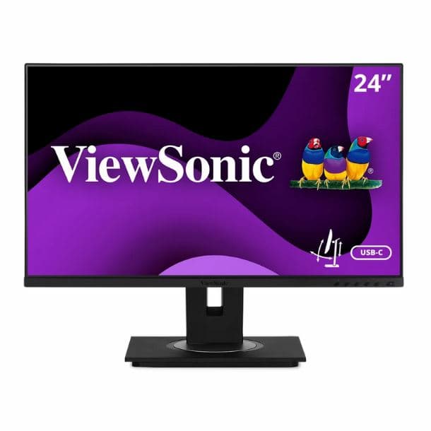 MONITOR 24" VIEWSONIC VG2456A IPS FHD ERGONOMICO HDMI DP USB-C 90W LAN RJ45 USB-A/B - Imagen 1