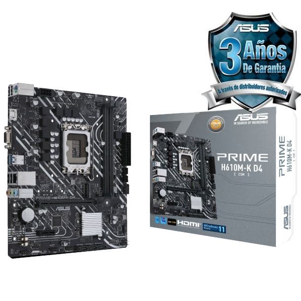 MOTHER ASUS (LGA1700) PRIME H610M-K D4 CSM - Imagen 1