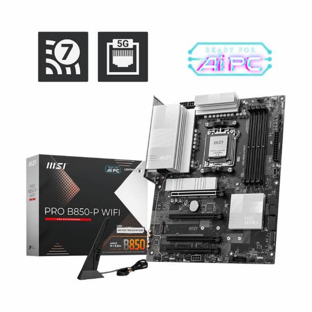 MOTHER MSI PRO B850-P WIFI DDR5 AM5 - Imagen 1