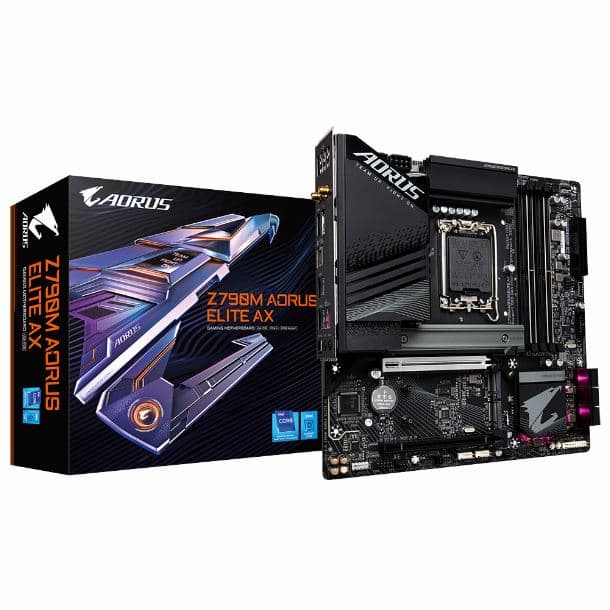 MOTHER GIGABYTE Z790M AORUS ELITE AX DDR5 S1700 - Imagen 1