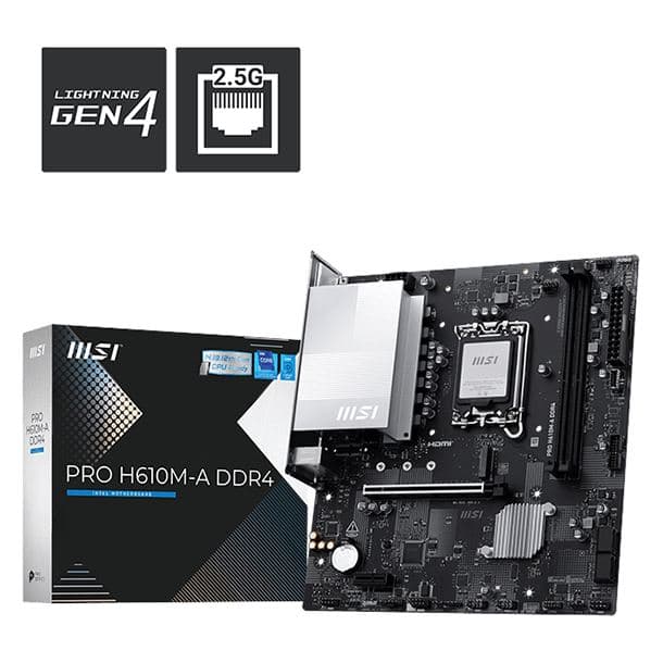 MOTHER MSI PRO H610M-A DDR4 S1700 - Imagen 1