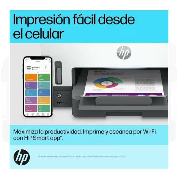 IMPRESORA MULTIFUNCION HP SMART TANK 790 WIFI 4WF66A - Imagen 1