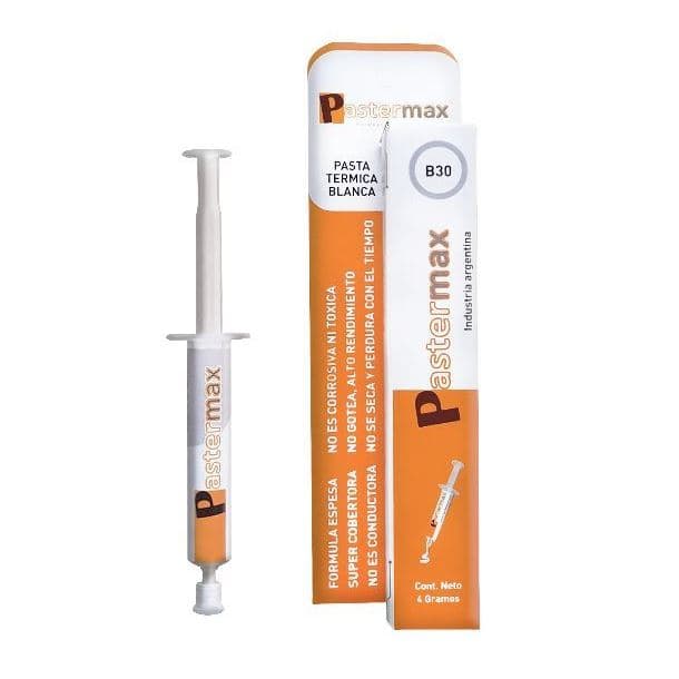 GRASA SILICONADA PASTERMAX B30 (BLANCA) PASTA TERMICA - Imagen 1