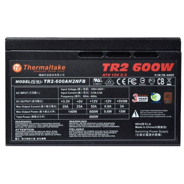 FUENTE 600W THERMALTAKE TR2 - Imagen 1