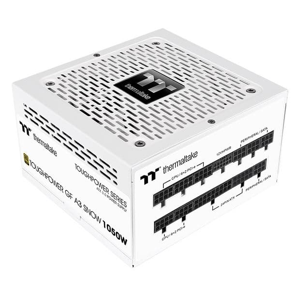 FUENTE 1050W THERMALTAKE TOUGHPOWER GF A3 SNOW WHITE 80 PLUS GOLD PCI 5.0 FULL MODULAR - Imagen 1