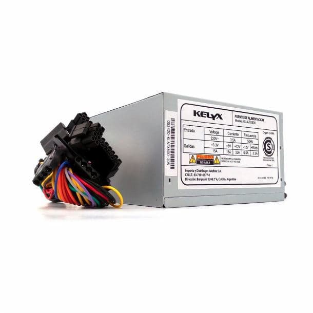 FUENTE 550W KELYX C/COOLER 8CM Y CABLE - Imagen 1