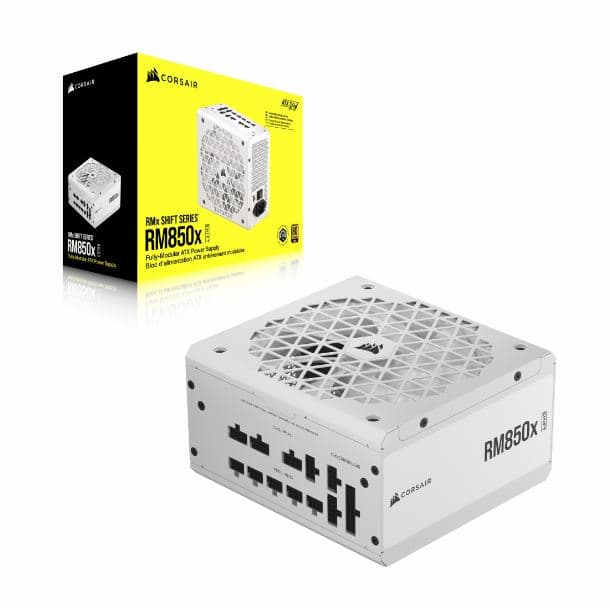 FUENTE 850W CORSAIR RM850X SHIFT 80 PLUS GOLD FULL MODULAR WHITE - Imagen 1
