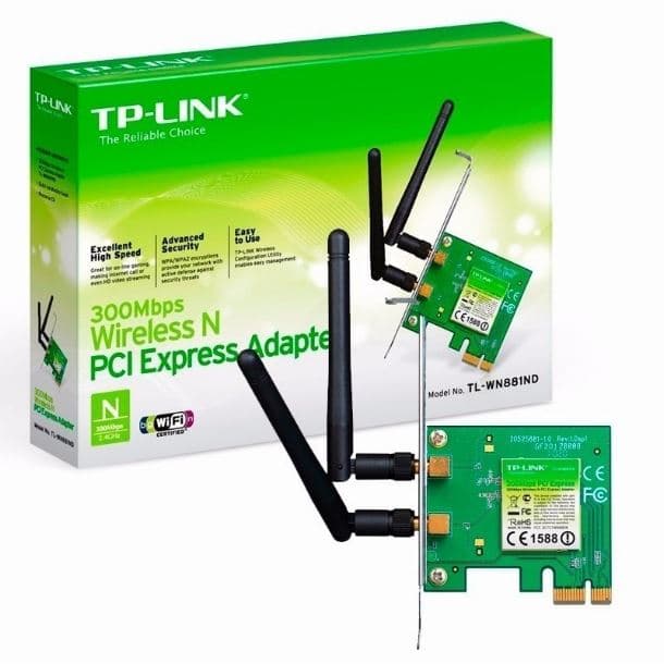 PLACA DE RED PCIE TP-LINK TL-WN881ND 300MBPS · TP-Link