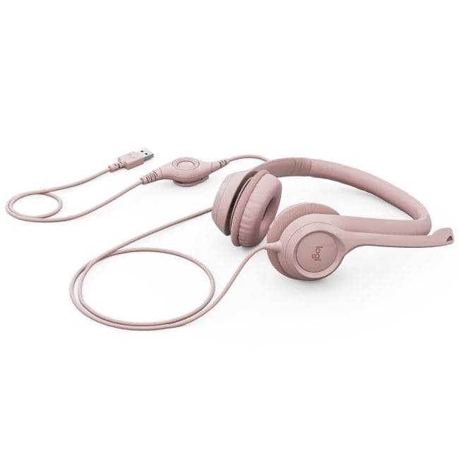 AURICULAR LOGITECH H390 USB ROSA 981-001280 - Imagen 1