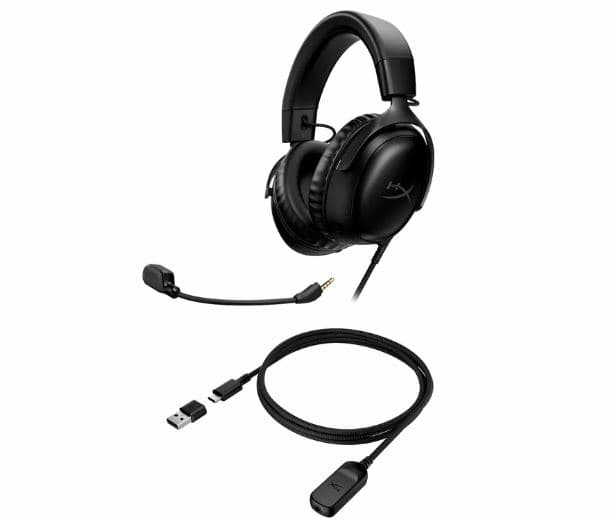 AURICULAR HP HYPERX CLOUD III BLACK 3 PC PS5 XBOX ONE 727A8AA - Imagen 1