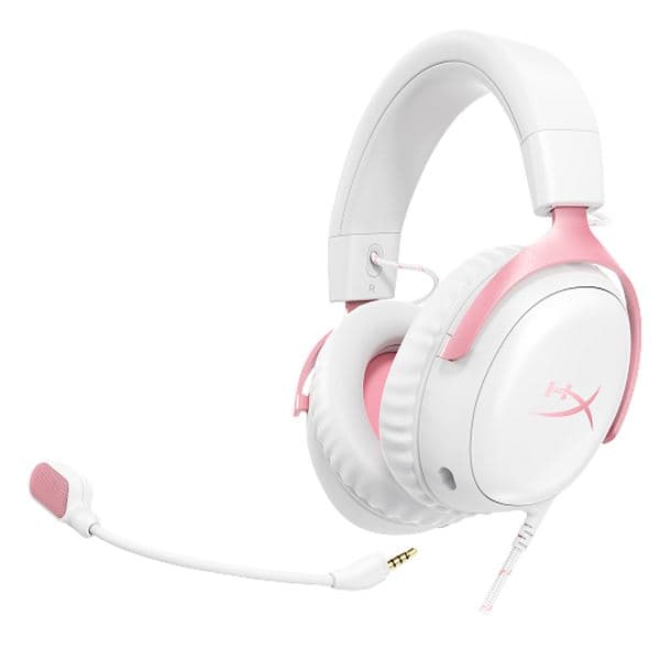 AURICULAR C/MIC HYPERX CLOUD III WHITE/PINK 9W1Q4AA MULTIPLATAFORMA - Imagen 1