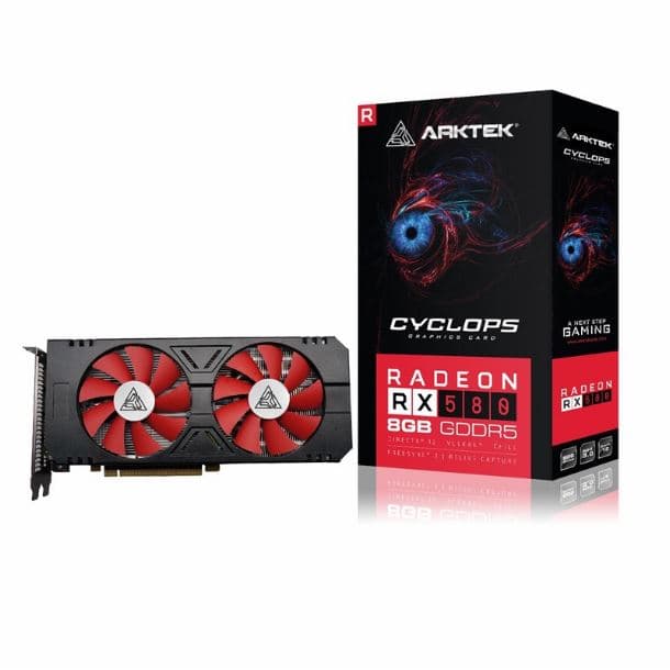 PLACA DE VIDEO RADEON RX 580 8GB ARKTEK DUAL FAN - Imagen 1