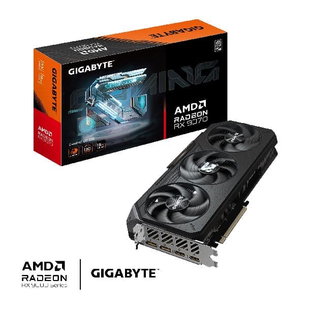 PLACA DE VIDEO RADEON RX 9070 16GB GIGABYTE GAMING OC - Imagen 1