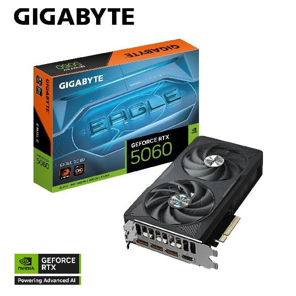 PLACA DE VIDEO GeForce RTX 5060 8GB GIGABYTE EAGLE OC - Imagen 1